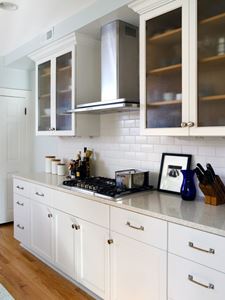 Clean, white subway tiles evoke history with a modern flair