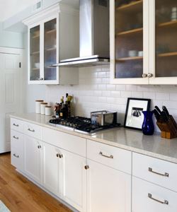 White subway tiles maintain character in a historic home