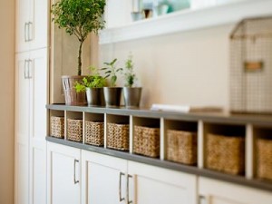 Smart storage solutions add space and unique details to a townhouse kitchen