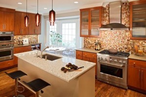 Transitional style is the perfect match for this award-winning kitchen renovation