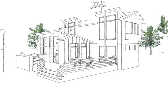 Home Addition Architect Drawing