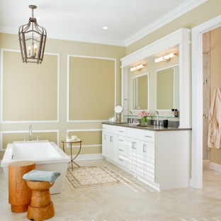 Fredrick MD bathroom remodel wirh a double sink white vanity