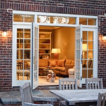 french doors opening to a patio