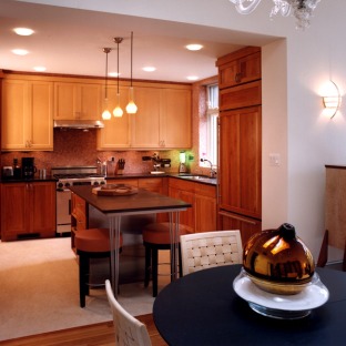 updated kitchen and dining area