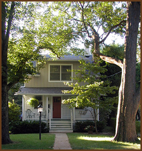 updated exterior of a silver springs md home by Wentworth Studio

