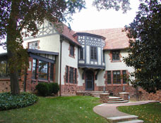 Tudor style home