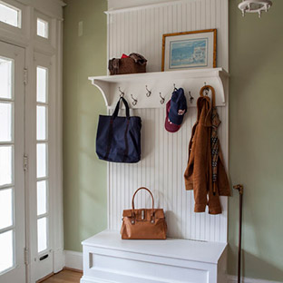 entryway coat and shoe storage