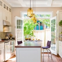 a kitchen filled with lots of counter top space