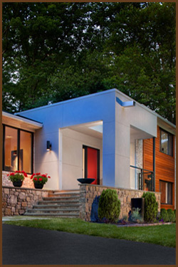 ultra modern exterior of home