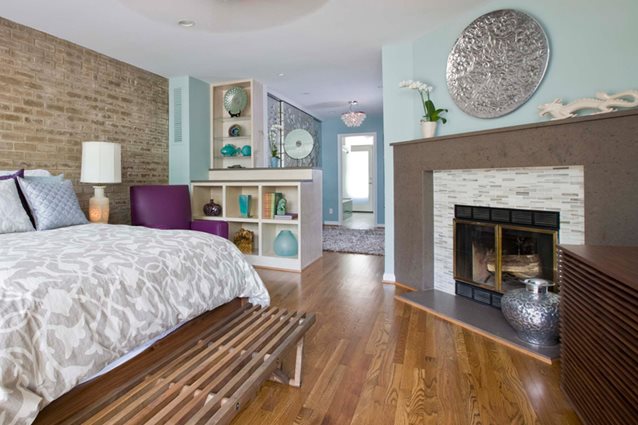 Fireplace in Bedroom