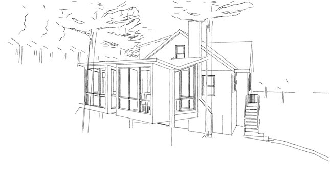 Dining Room & Porch Addition Sketch