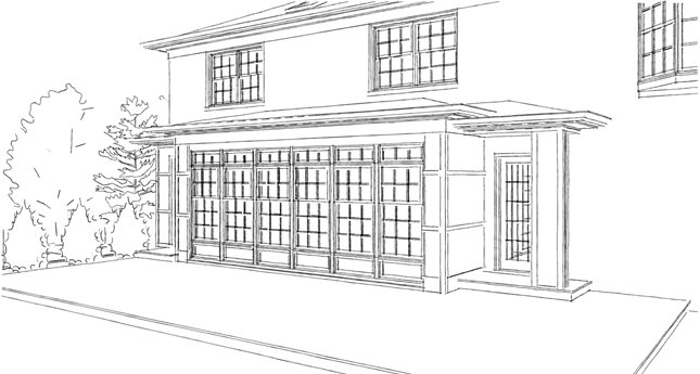 Home Addition Sketch