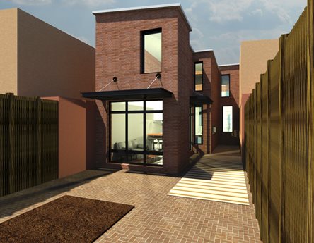 Row House Addition Exterior CAD
