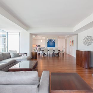 open floor plan between a kitchen and living room