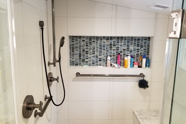 Shower Stall for Aging in Place