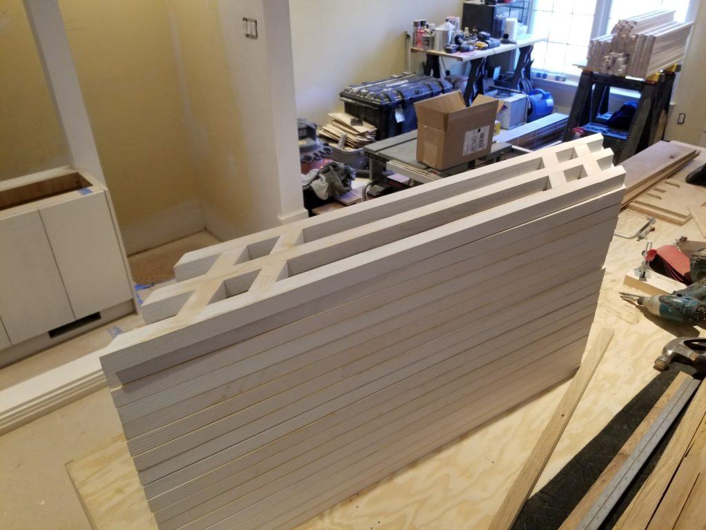 sanded wood pieces