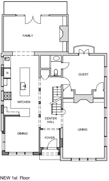 Wentworth first floor remodel blueprints