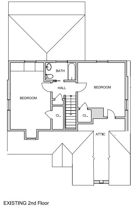 Wentworth existing second floor blueprints