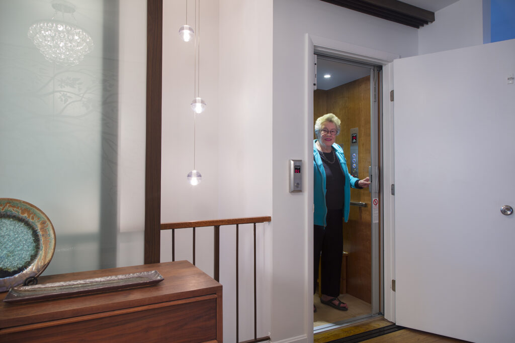 In-home elevator for aging-in-place design