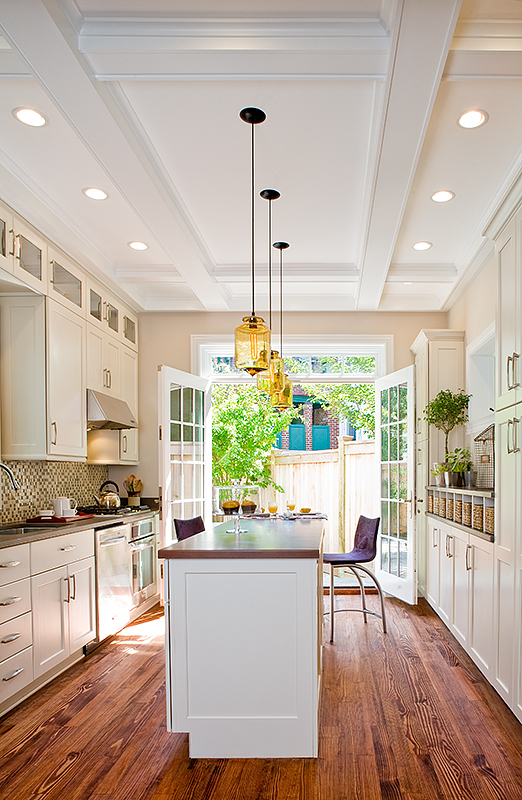 A gorgeous 1880s Victorian kitchen after being remodeled by Wentworth. 